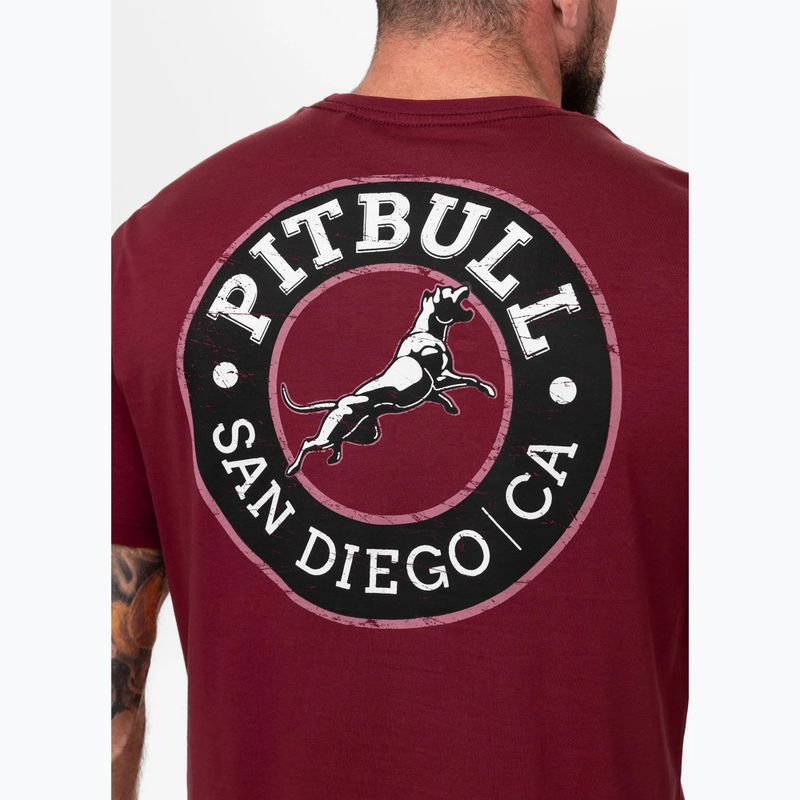 Koszulka męska Pitbull San Diego CA black burgundy 3