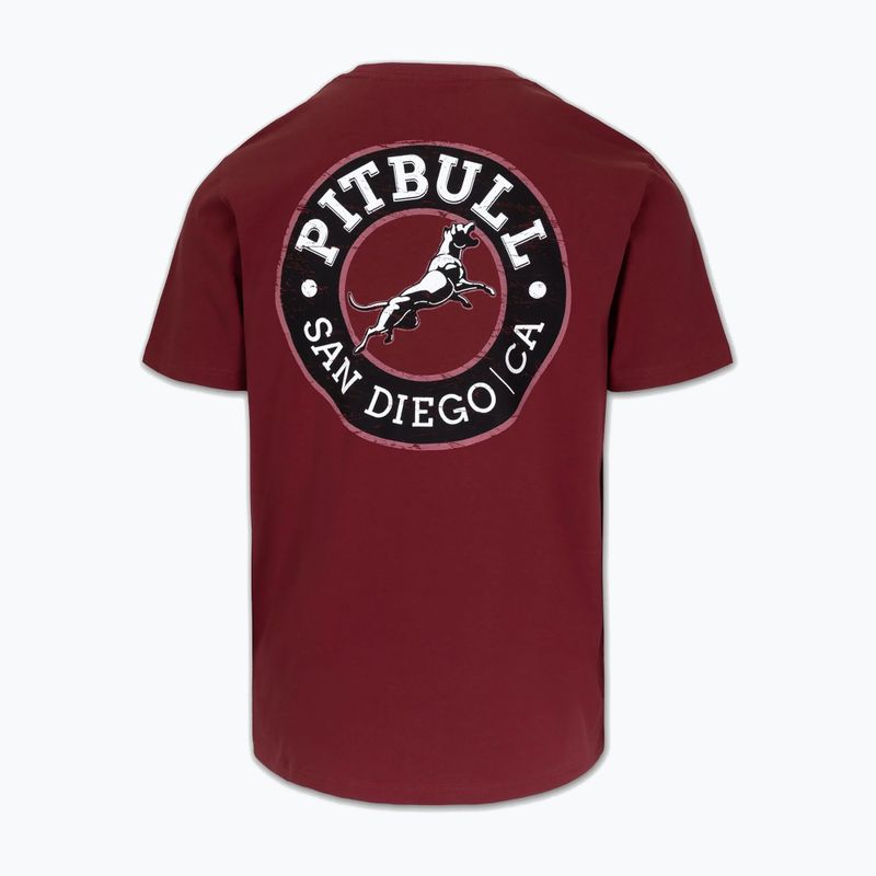 Koszulka męska Pitbull San Diego CA black burgundy 5