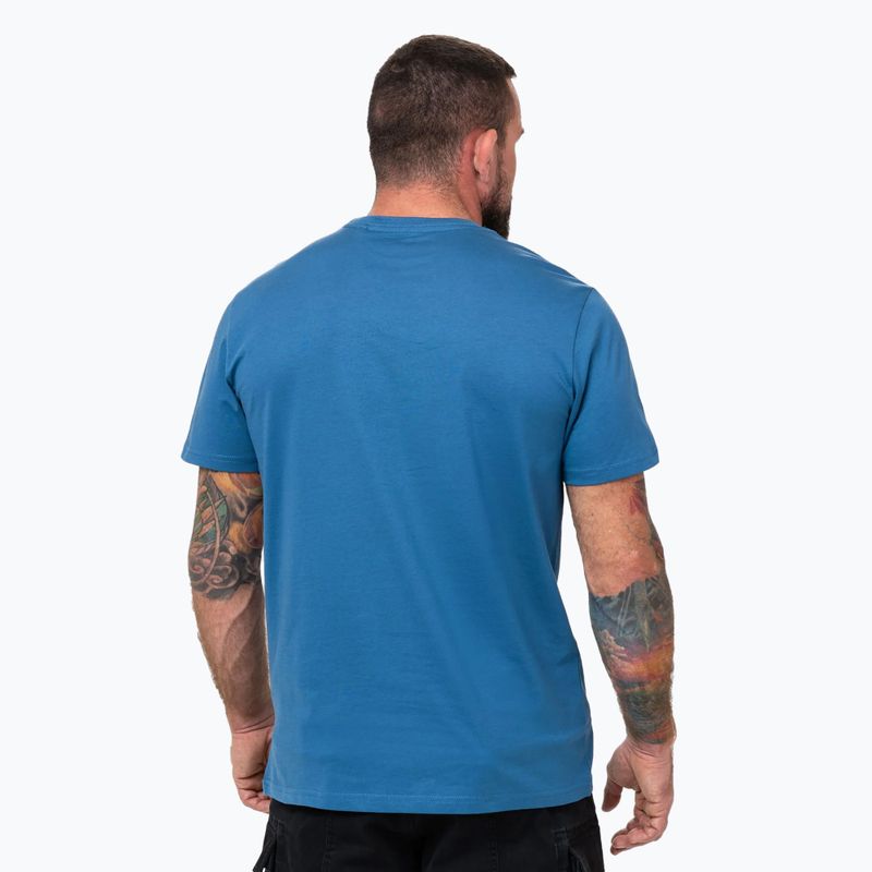 Koszulka męska Pitbull Logo Palms shade blue 3