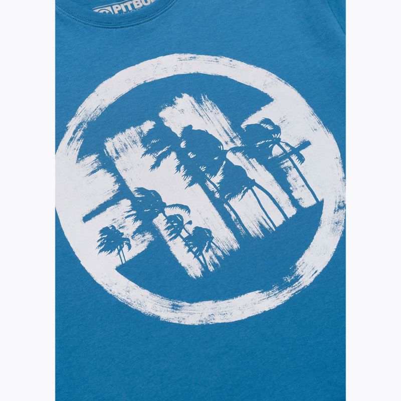Koszulka męska Pitbull Logo Palms shade blue 7
