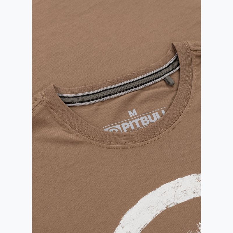 Koszulka męska Pitbull Logo Palms brown savana 6