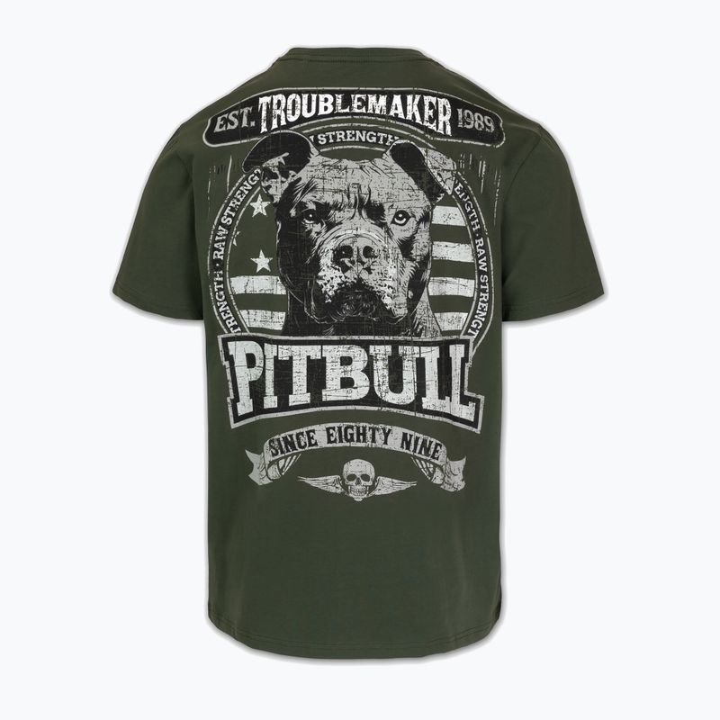 Koszulka męska Pitbull Troublemarker old green 2