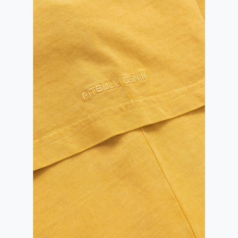Koszulka męska Pitbull Open Beach washed yellow 10