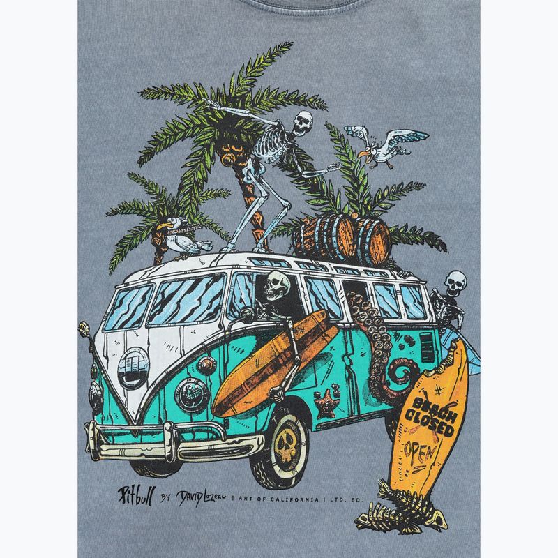 Koszulka męska Pitbull Open Beach washed blue 8