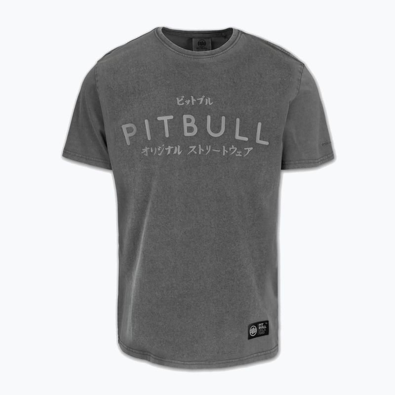 Koszulka męska Pitbull Mt. Fuji washed grey