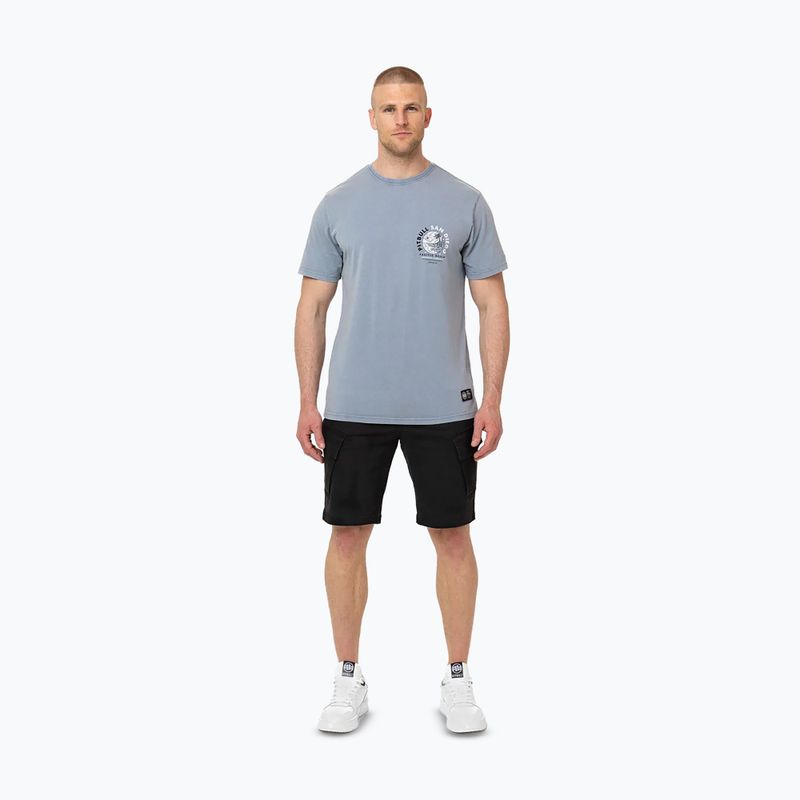 Koszulka męska Pitbull Planet Surf washed blue 2