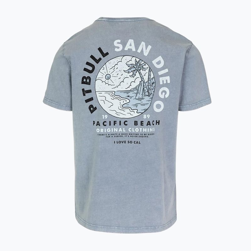 Koszulka męska Pitbull Planet Surf washed blue 6