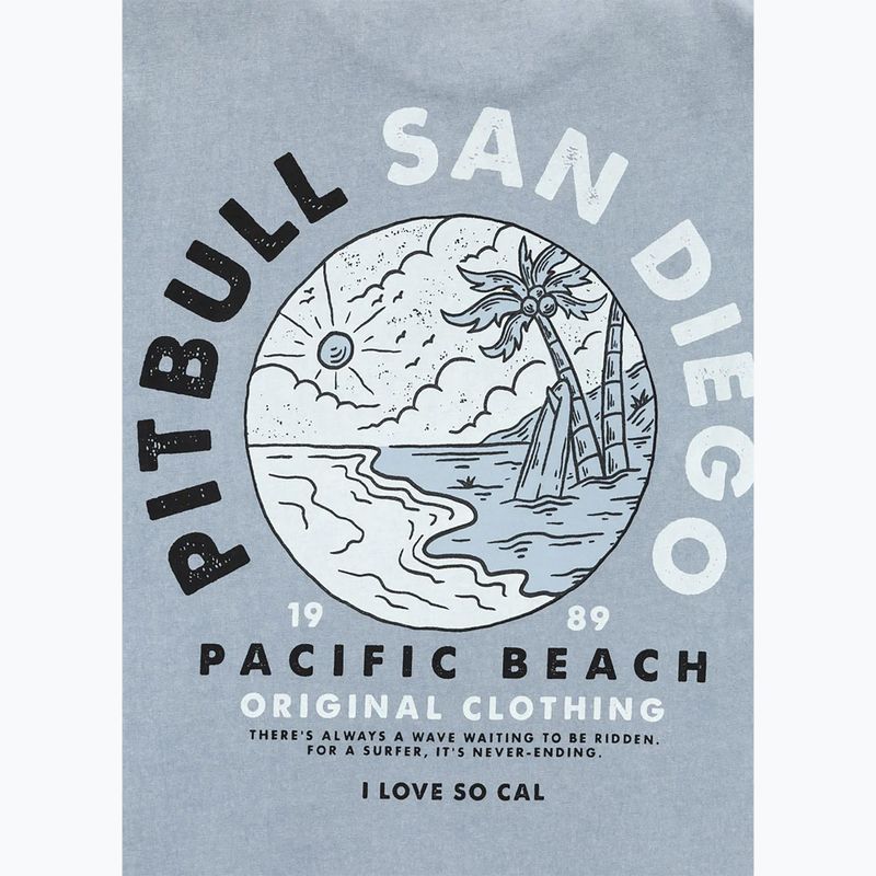 Koszulka męska Pitbull Planet Surf washed blue 9