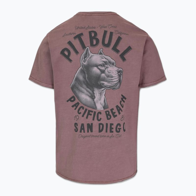 Koszulka męska Pitbull Pacyfic dusty burgundy 2