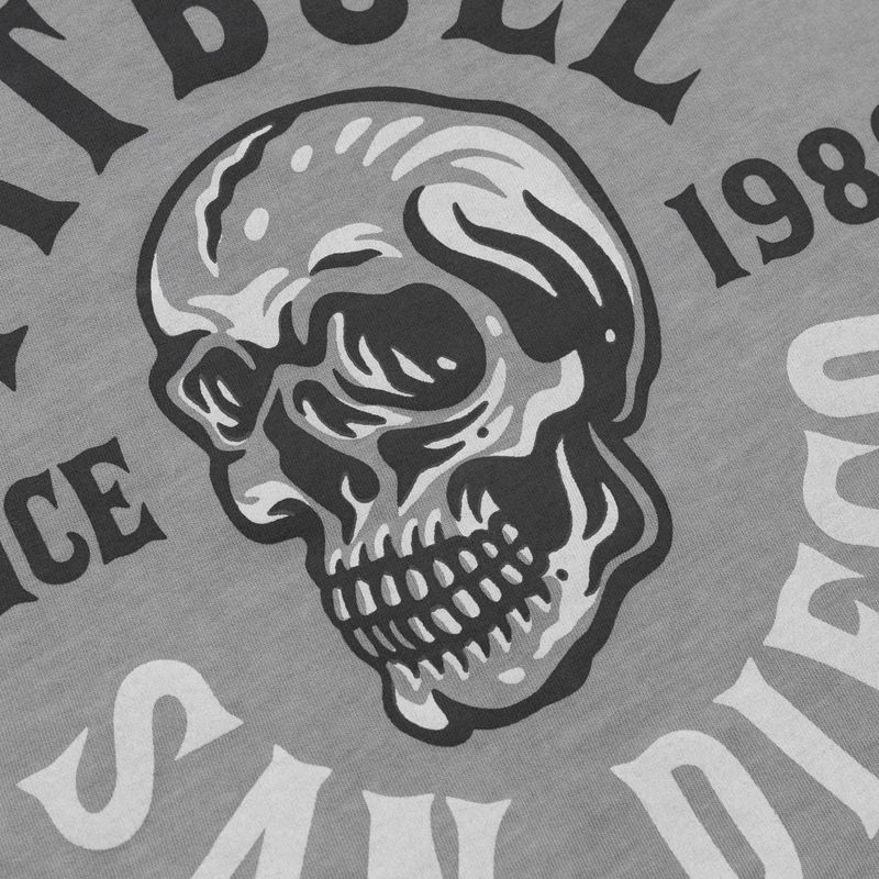 Koszulka męska Pitbull Shkull Logo grey 5