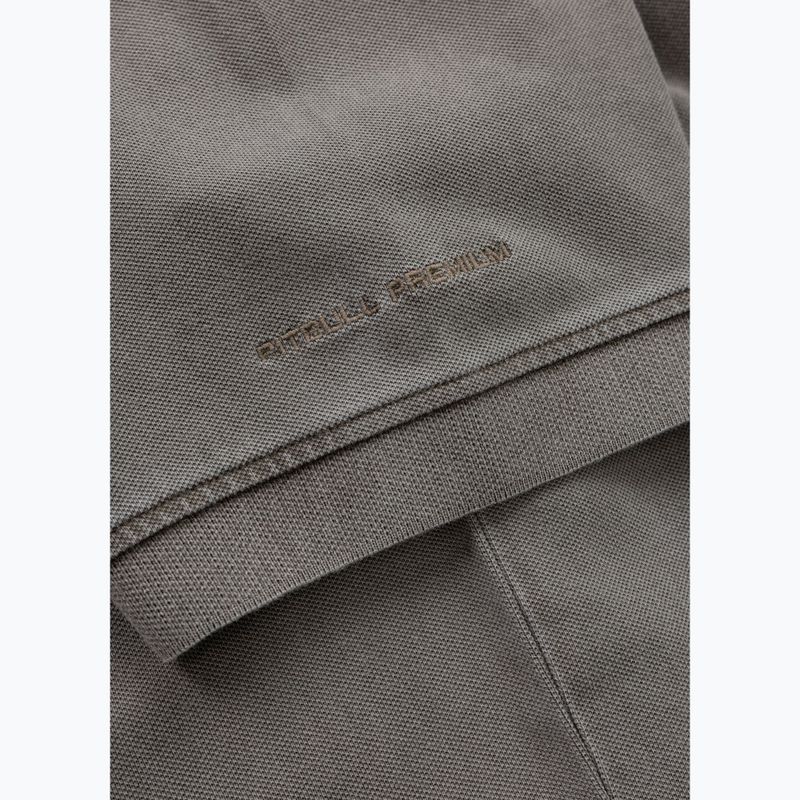 Koszulka polo męska Pitbull Washed Polo dark brown 6