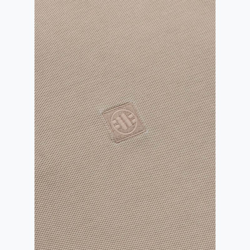 Koszulka polo męska Pitbull Washed Polo pale sand 4