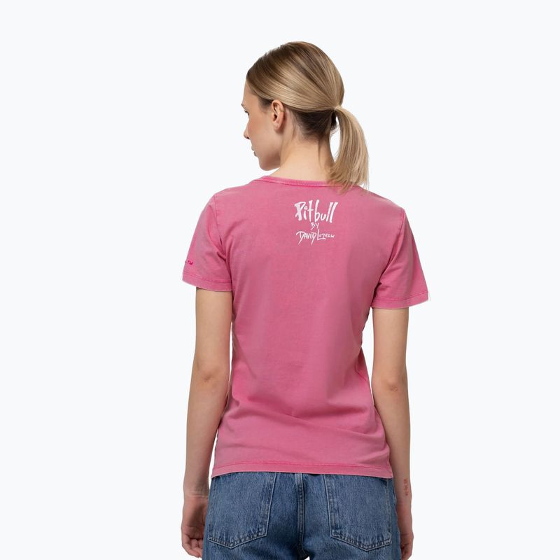 Koszulka damska Pitbull Doubletrouble washed pink 3