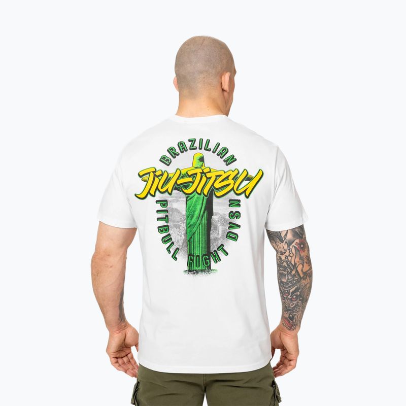 Koszulka męska Pitbull BJJ FIGHT DVSN white 3