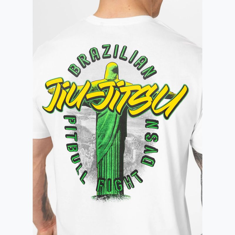 Koszulka męska Pitbull BJJ FIGHT DVSN white 4