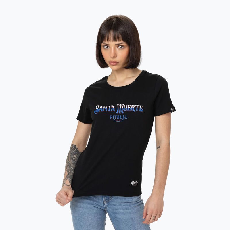 Koszulka damska Pitbull Santa Muerte Blue black