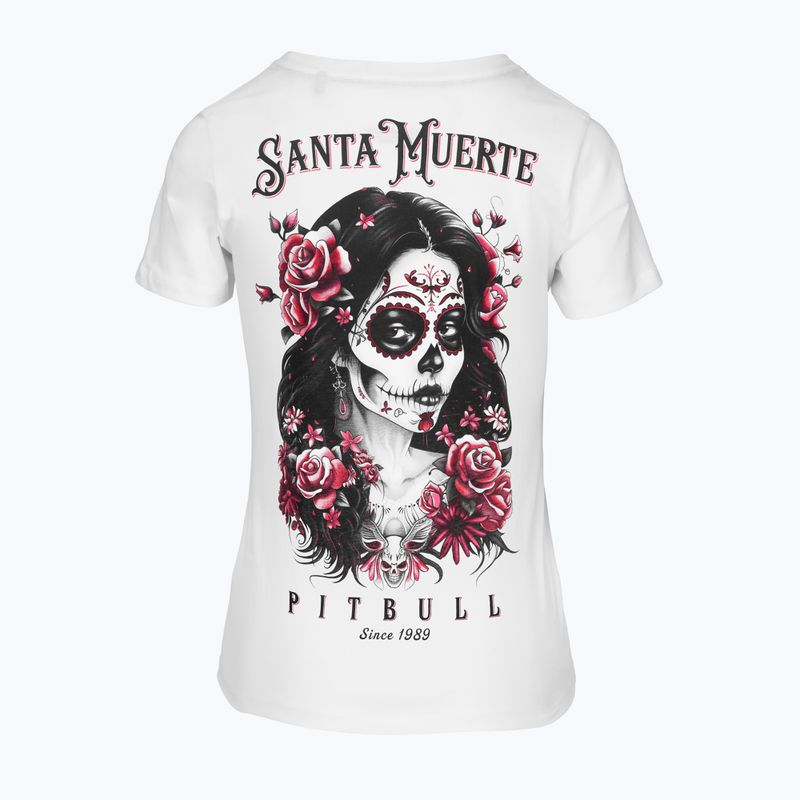 Koszulka damska Pitbull Santa Muerte Rose white 4