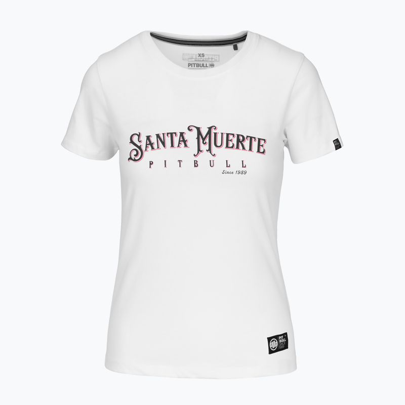 Koszulka damska Pitbull Santa Muerte Rose white 5