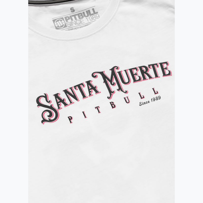 Koszulka damska Pitbull Santa Muerte Rose white 7