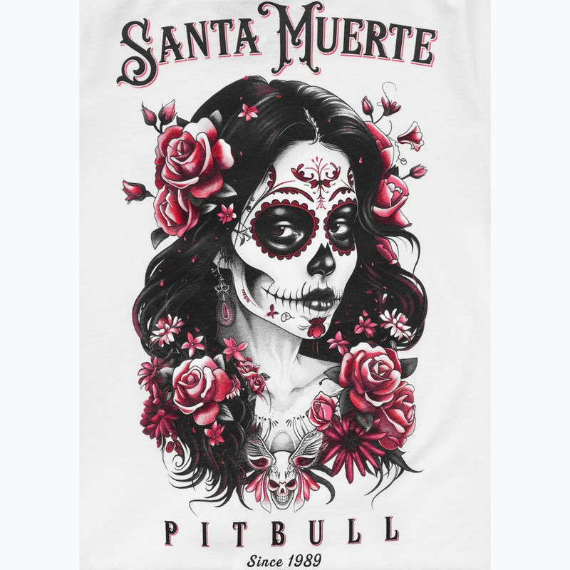 Koszulka damska Pitbull Santa Muerte Rose white 8