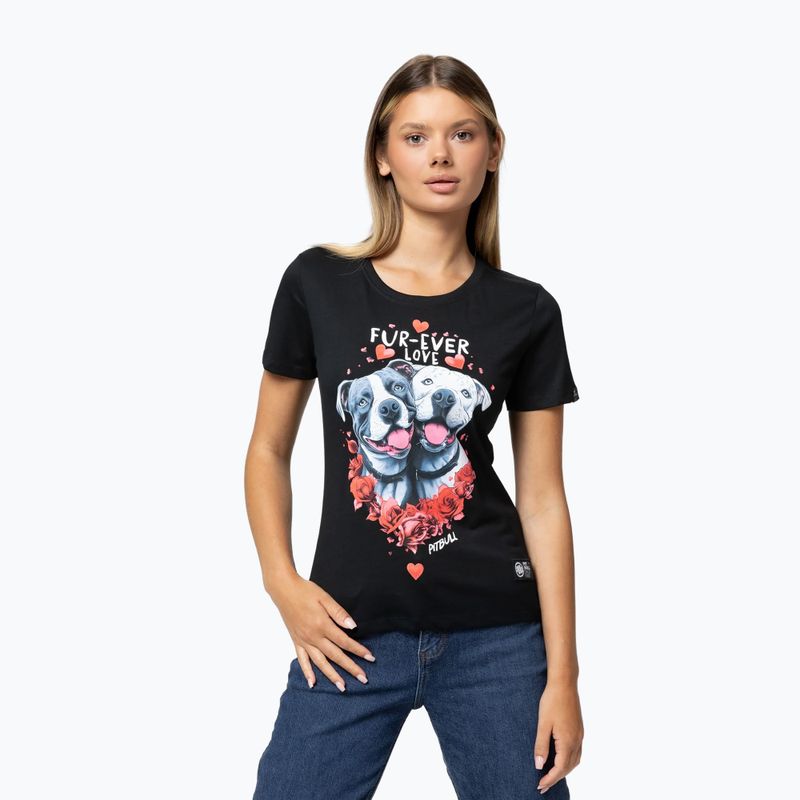 Koszulka damska Pitbull Fur Ever Love black 3