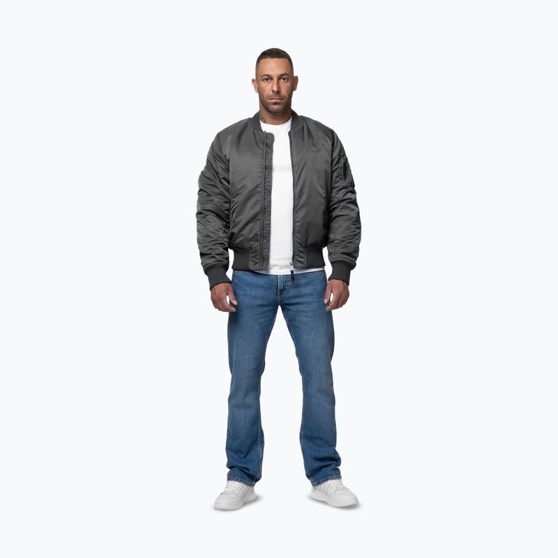 Kurtka męska Pitbull Hacket Washed Bomber graphite 2