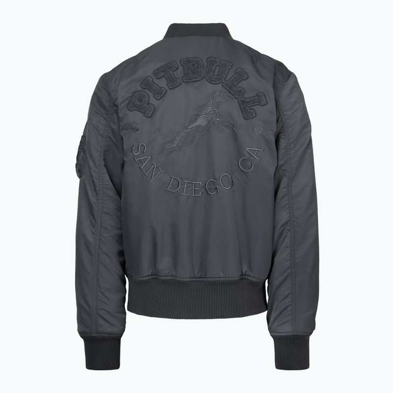 Kurtka męska Pitbull Hacket Washed Bomber graphite 2