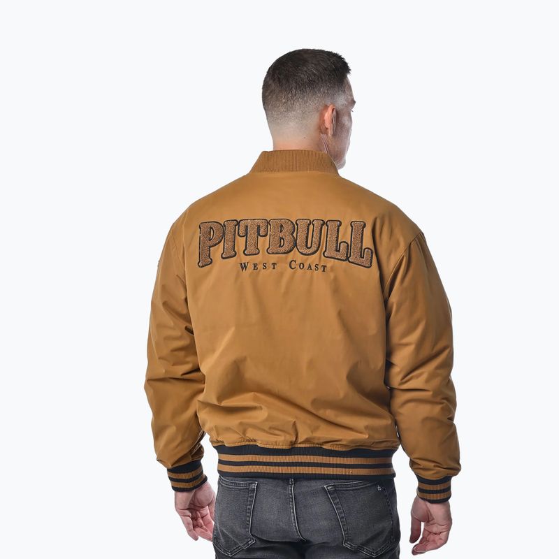 Kurtka męska Pitbull Radford Baseball honey yellow 3