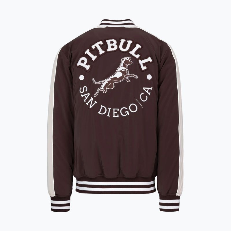 Kurtka męska Pitbull Manolito Baseball burgundy 8