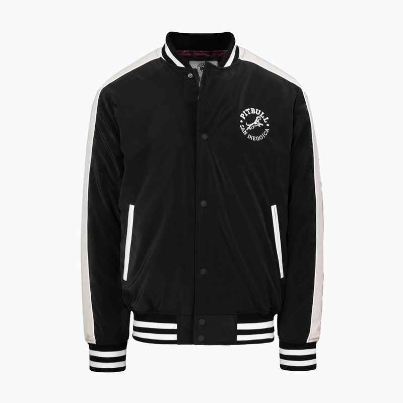 Kurtka męska Pitbull Manolito Baseball black/white 7