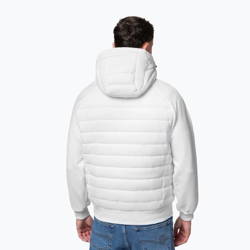 Kurtka męska Pitbull Palomar Padded Hooded Hybrid white 3
