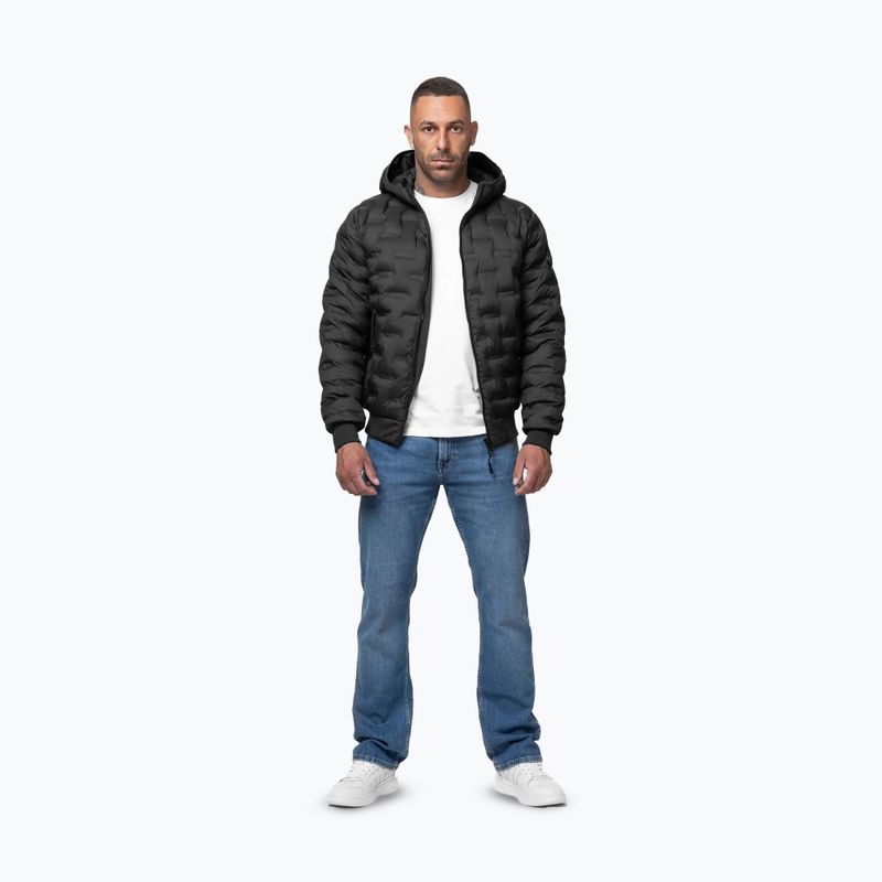 Kurtka zimowa męska Pitbull Fisk Quilted Hooded black 2