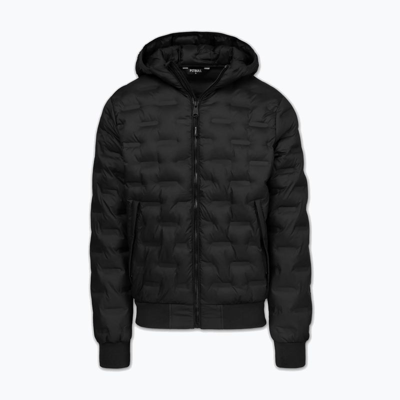 Kurtka zimowa męska Pitbull Fisk Quilted Hooded black 5