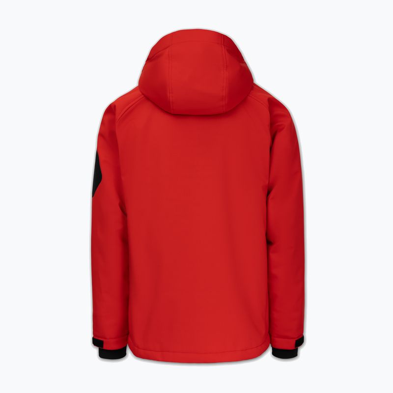 Kurtka zimowa męska Pitbull Padded Rockfish Hooded fluo/red 2