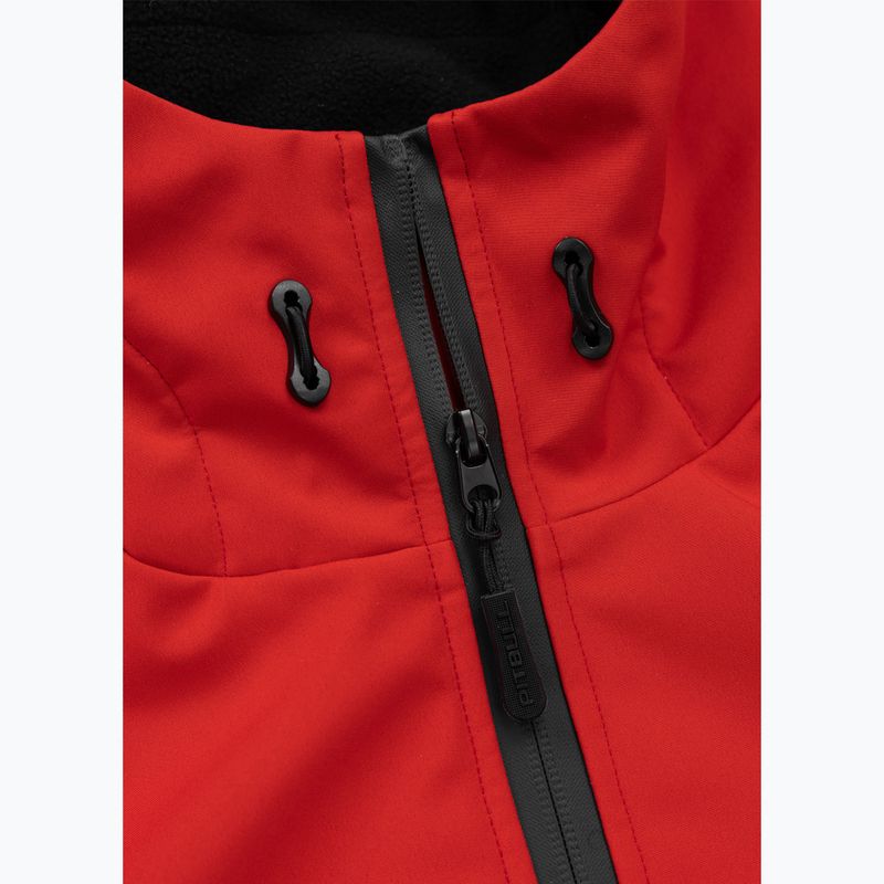 Kurtka zimowa męska Pitbull Padded Rockfish Hooded fluo/red 3
