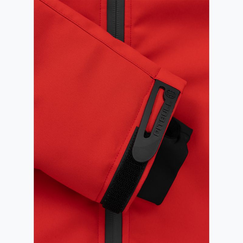 Kurtka zimowa męska Pitbull Padded Rockfish Hooded fluo/red 6