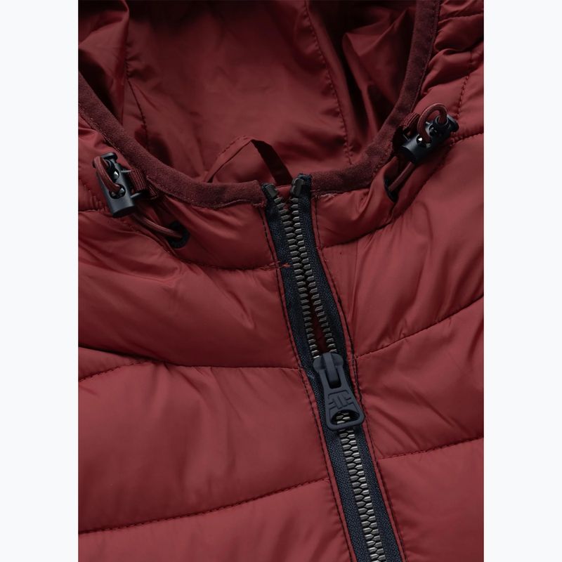 Kurtka zimowa męska Pitbull Rubio Quilted Hooded dark navy/red 7