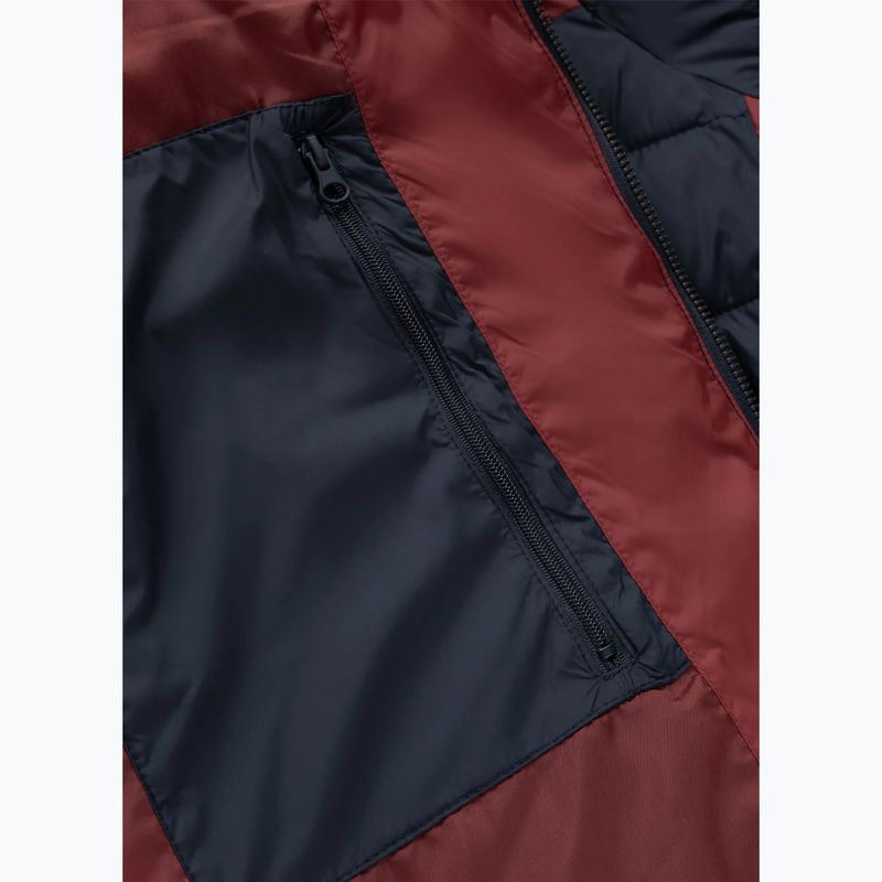 Kurtka zimowa męska Pitbull Rubio Quilted Hooded dark navy/red 12