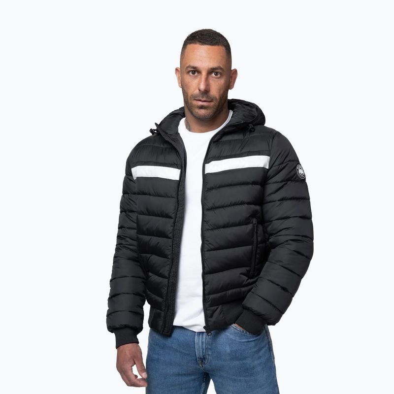 Kurtka zimowa męska Pitbull Rubio Quilted Hooded black 4