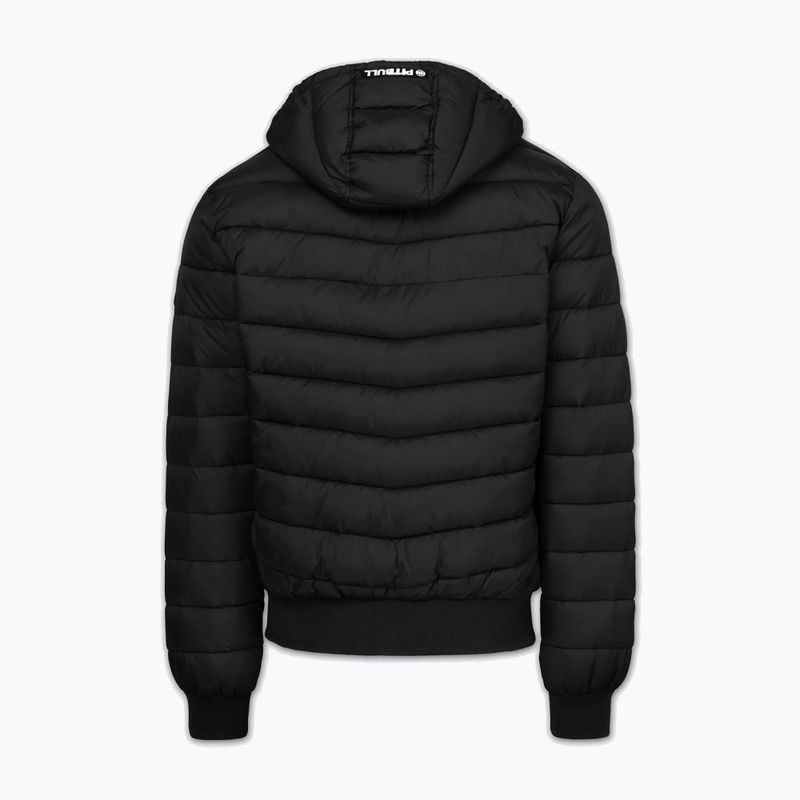 Kurtka zimowa męska Pitbull Rubio Quilted Hooded black 6