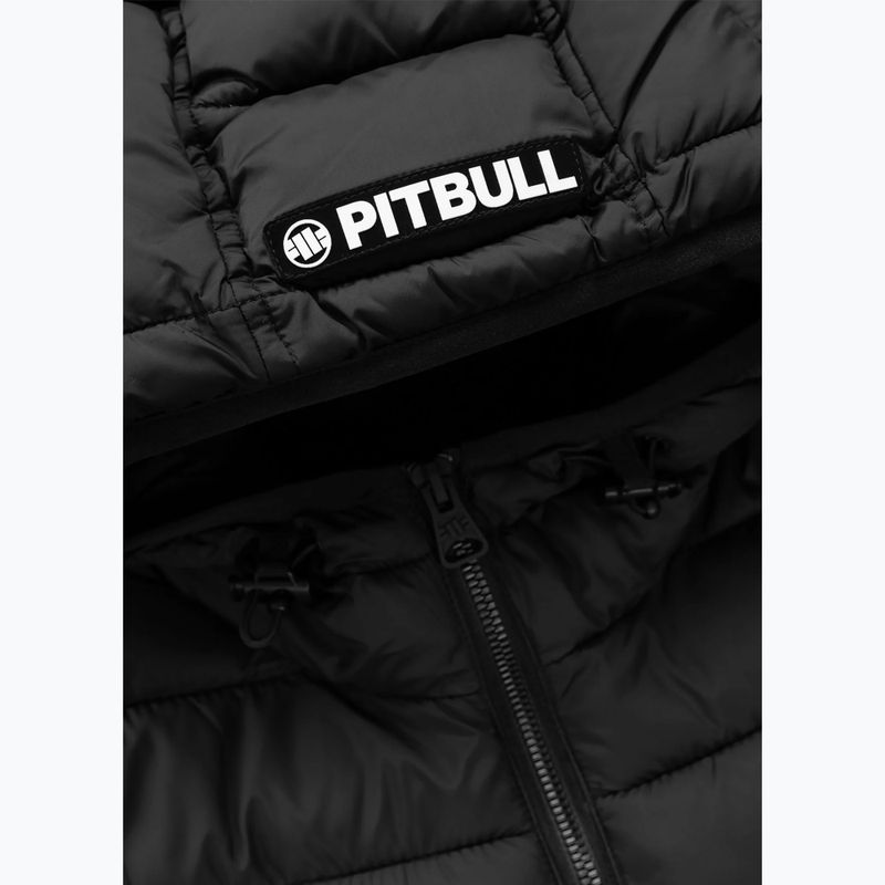 Kurtka zimowa męska Pitbull Rubio Quilted Hooded black 8