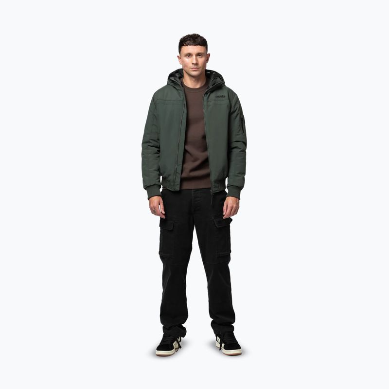 Kurtka zimowa męska Pitbull Balboa 2 Hooded dark green 2