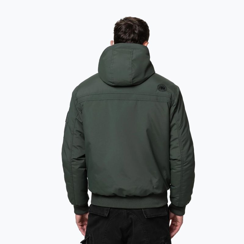Kurtka zimowa męska Pitbull Balboa 2 Hooded dark green 3