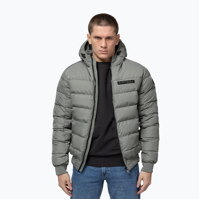 Kurtka zimowa męska Pitbull Dillon Quilted Hooded dusty salvia 5
