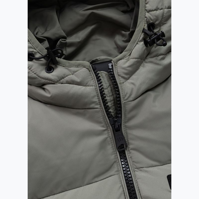 Kurtka zimowa męska Pitbull Dillon Quilted Hooded dusty salvia 8