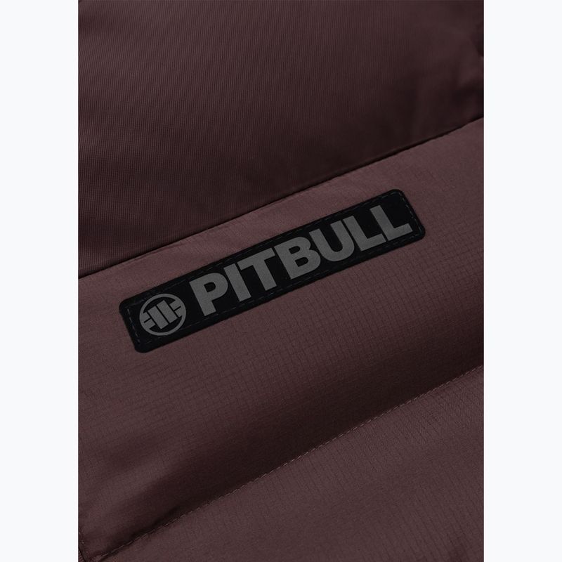 Kurtka zimowa męska Pitbull Dillon Quilted Hooded burgundy 9