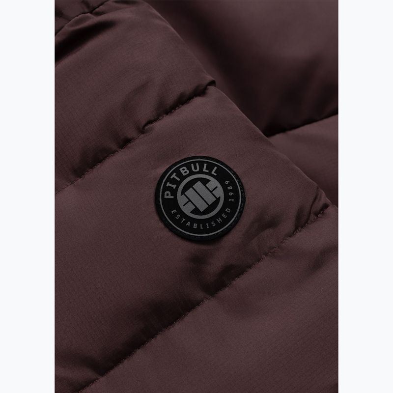 Kurtka zimowa męska Pitbull Dillon Quilted Hooded burgundy 10