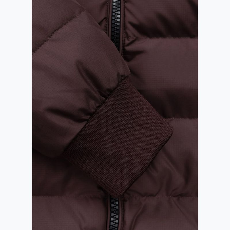 Kurtka zimowa męska Pitbull Dillon Quilted Hooded burgundy 11