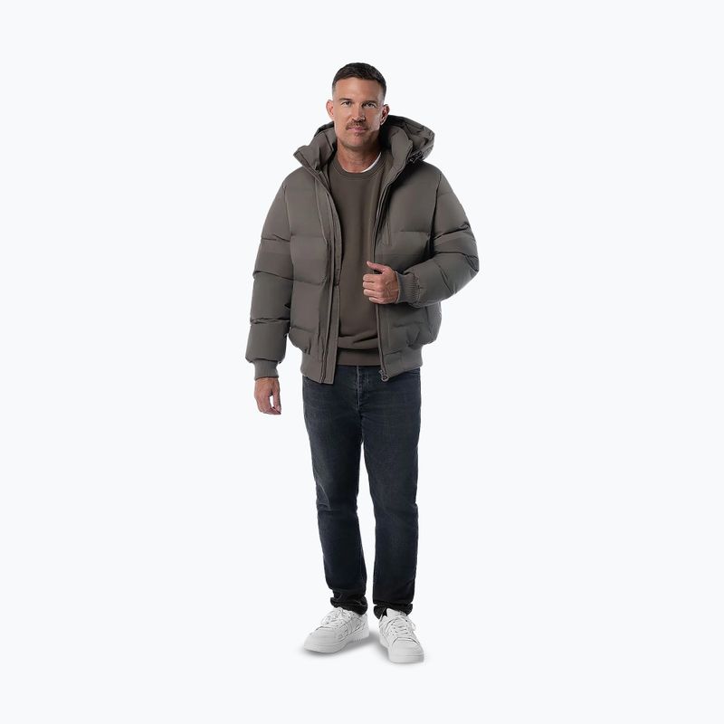 Kurtka zimowa męska Pitbull Patton Quilted Hooded taupe 2
