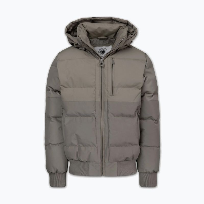 Kurtka zimowa męska Pitbull Patton Quilted Hooded taupe 4